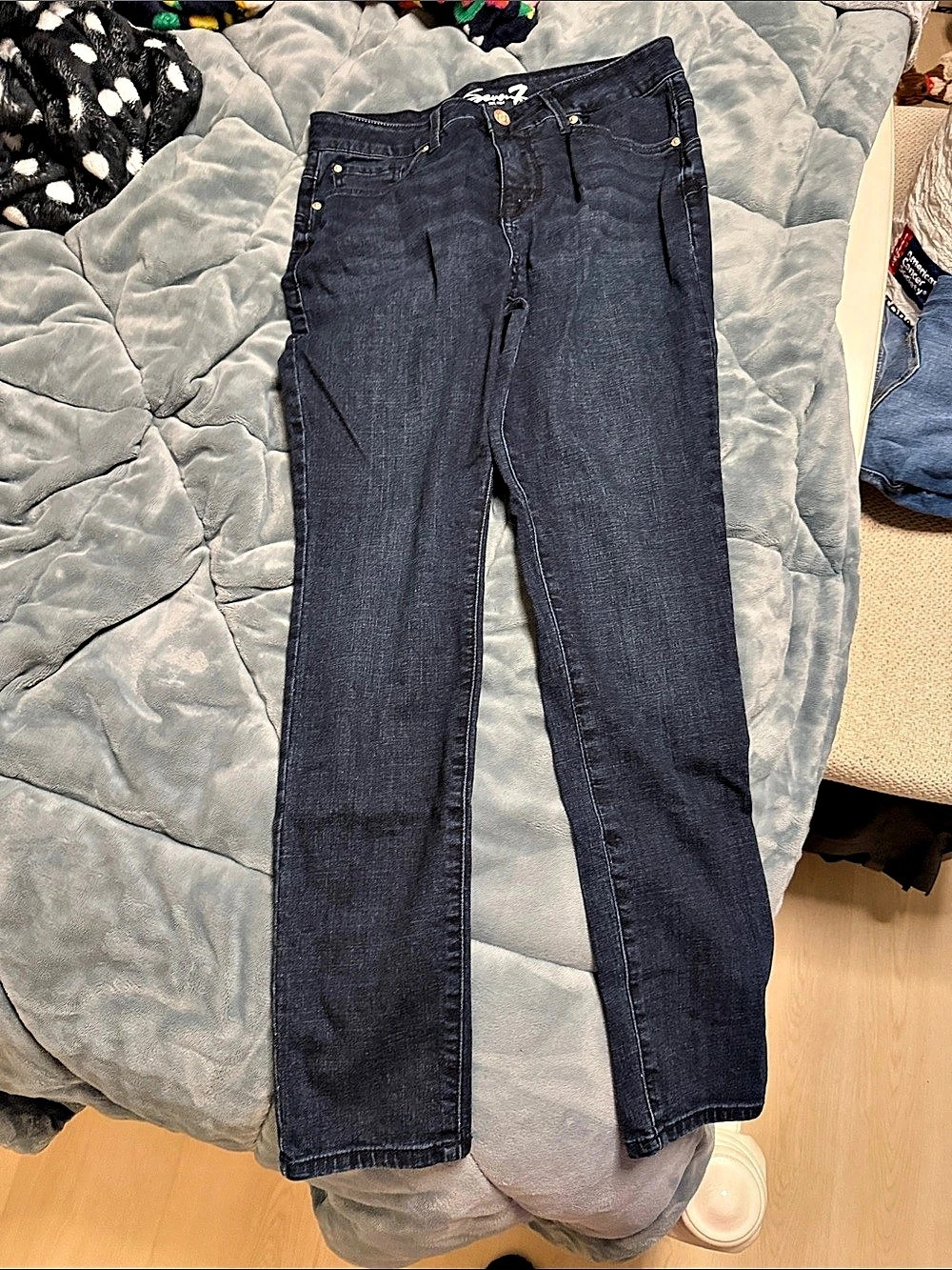 Seven7 Straight Leg Jeans Blue Waist 10 Like New